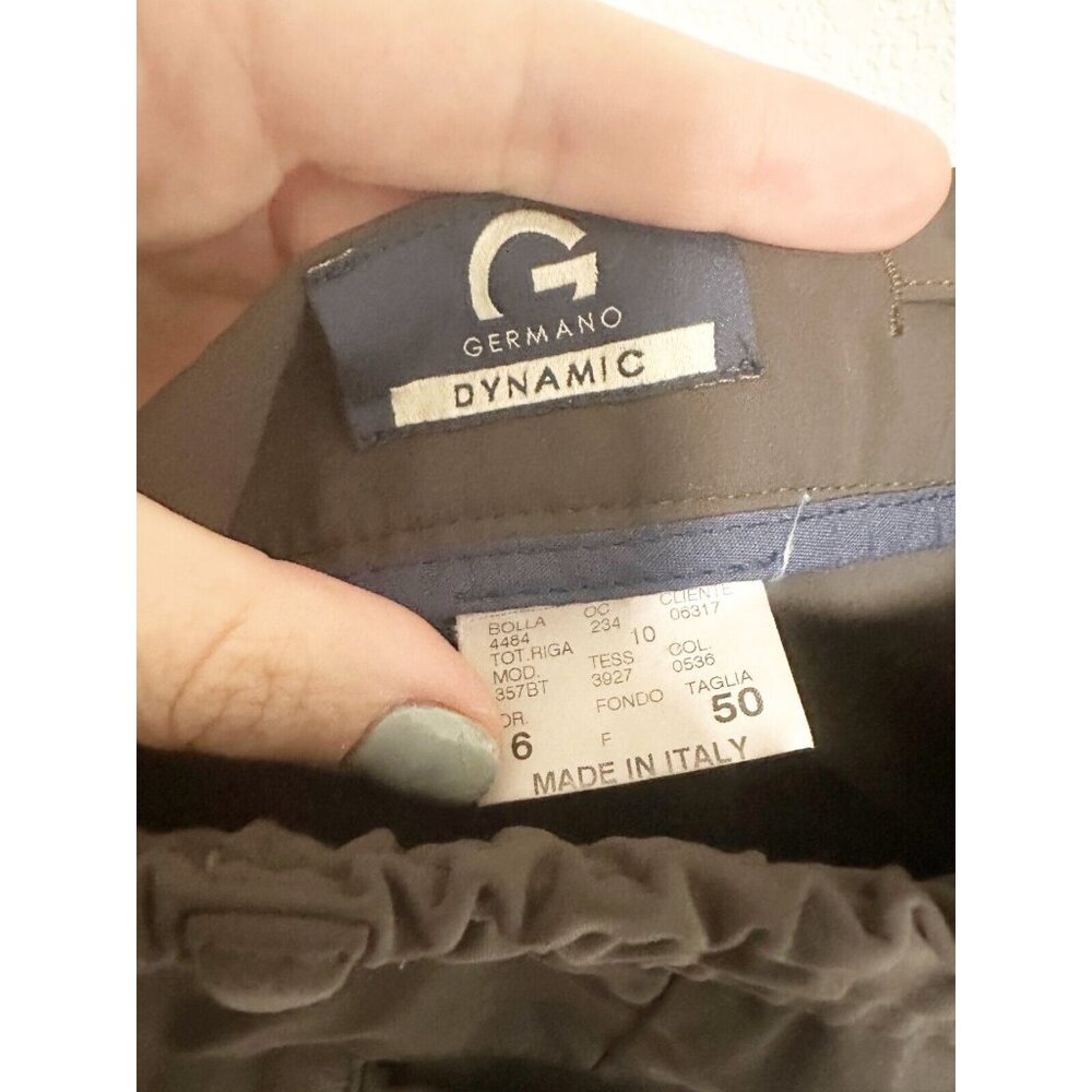 Germano Dynamic Mens Tapered Trouser Pants Drawstring Made In Italy Size 50 / L - Picture 4 of 5
